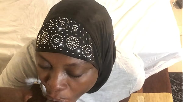 Hijab slut drinking my cum